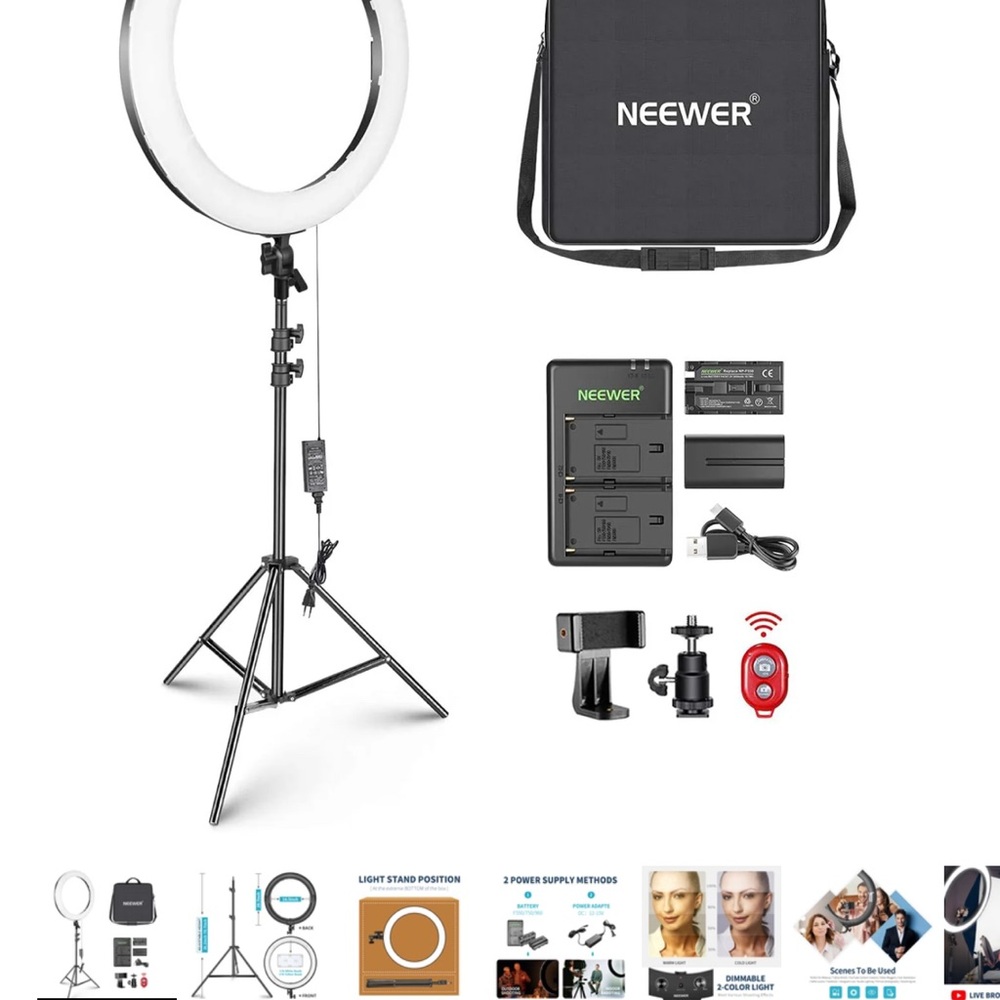 Neewer LED Ring Light Kit with Stand